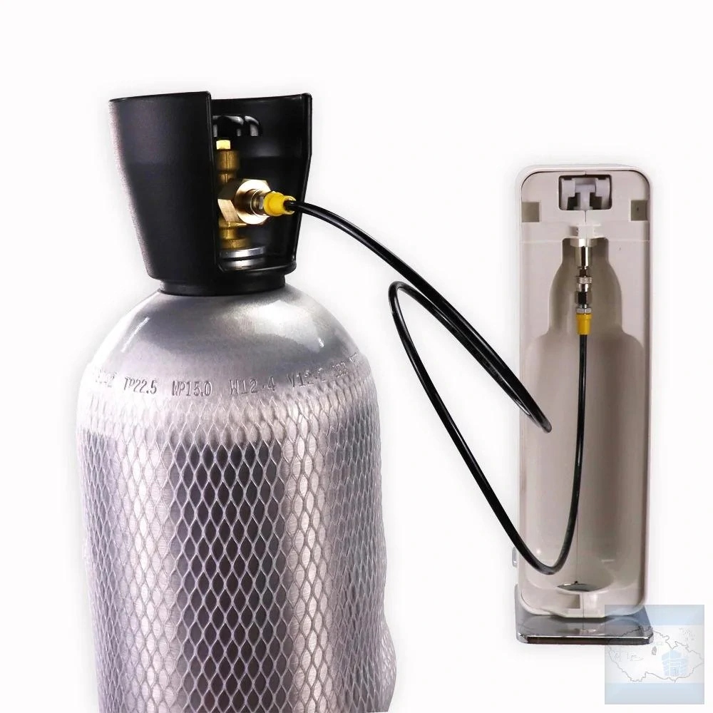 Celokovový adaptér CO₂ s hadicí pro SodaStream W21.8