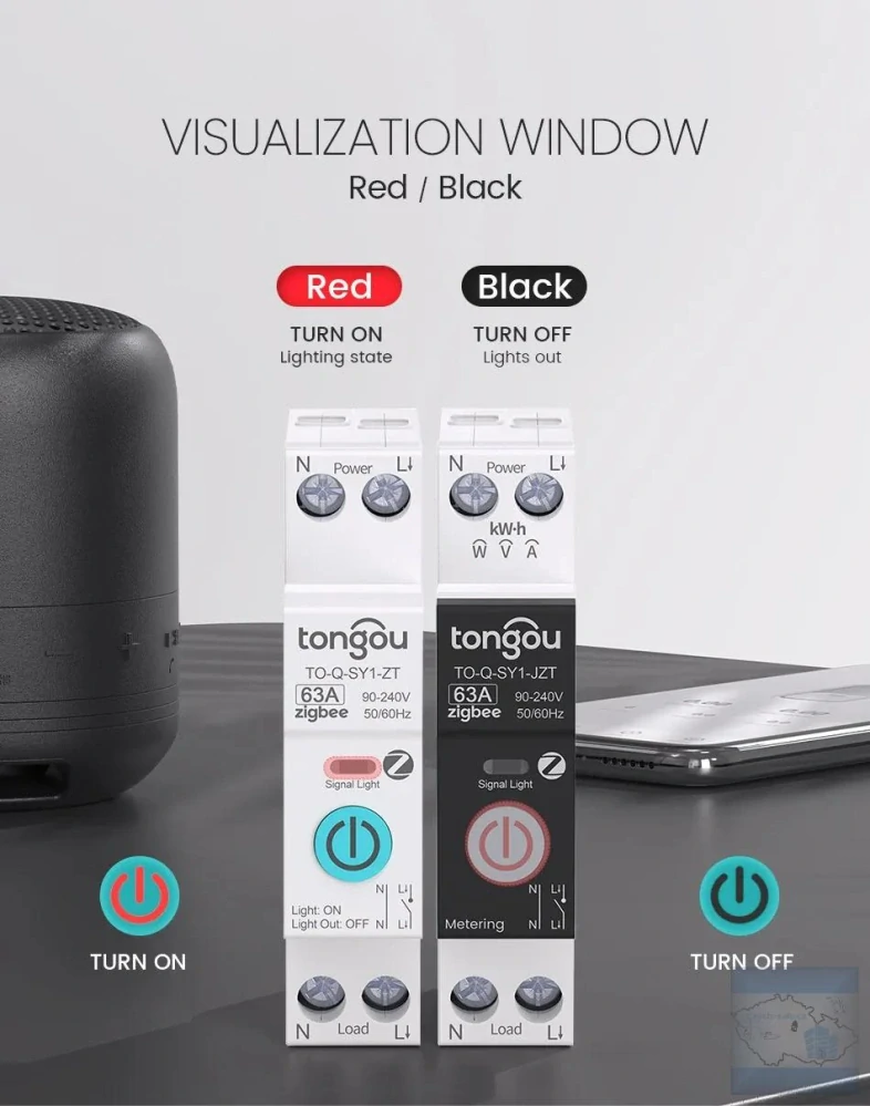 ROZBALENO Smart Life ZigBee Inteligentní Relé TO-Q-SY1-JZT