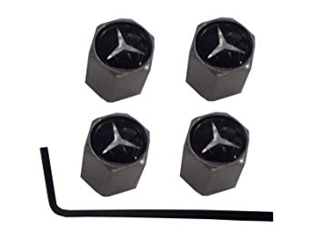 Luxusní Mercedes-benz čepičky ventilků černé