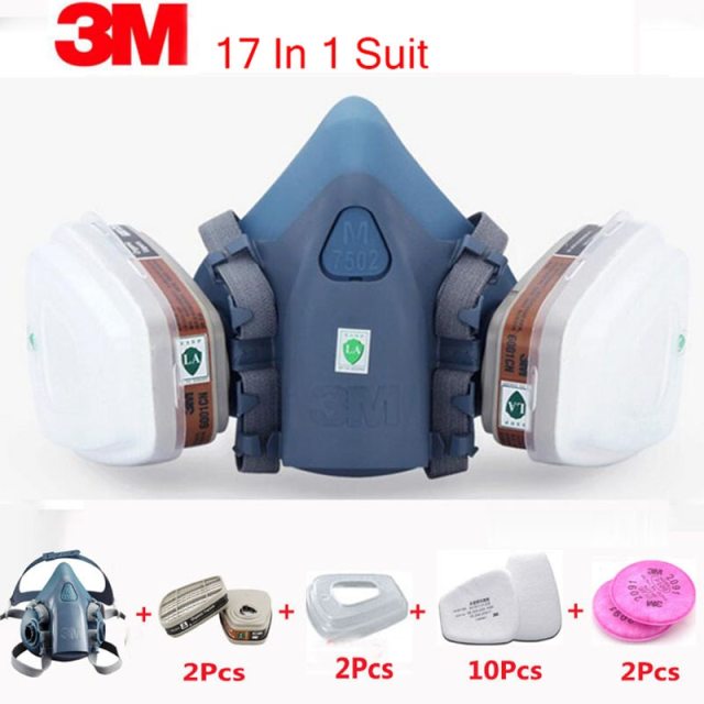 Polomaska 3M Série 7502 včetně filtrů
