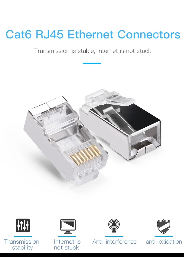 RJ45 CAT6 stíněný konektor ethernet