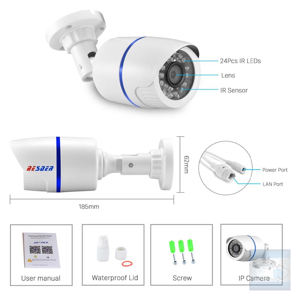 IP kamera 1080p LAN venkovní 2.0MP