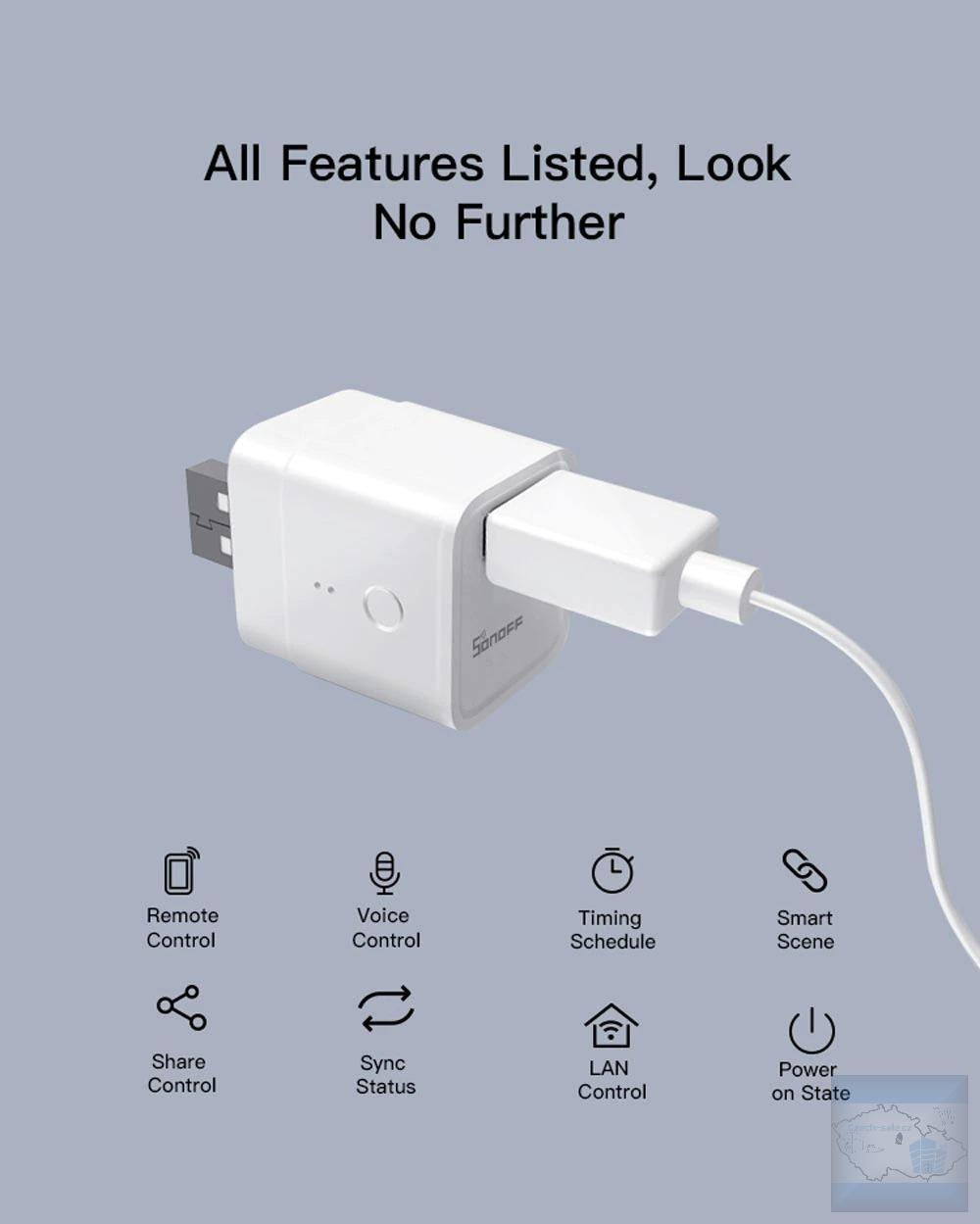 Sonoff USB spínač Rozbaleno použité