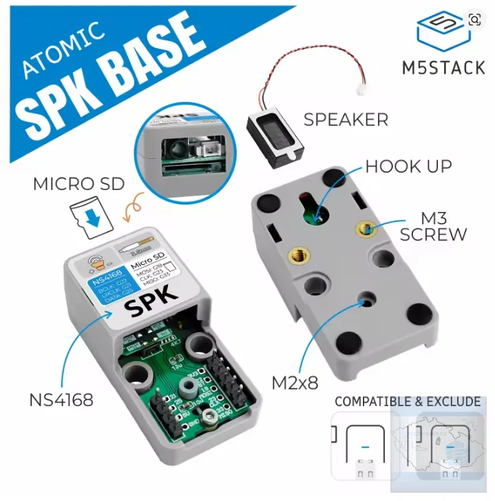 M5 stack ATOM SPK base pro Atom Echo